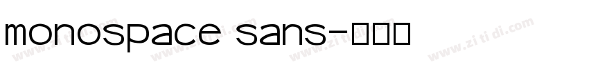 monospace sans字体转换